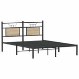 Cadre de lit sans matelas chêne sonoma 140x190 cm