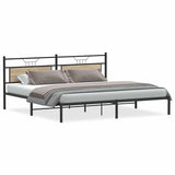 Cadre de lit sans matelas chêne sonoma 200x200 cm