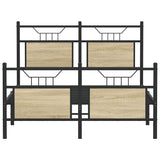 Bed frame without mattress sonoma oak 120x190 cm