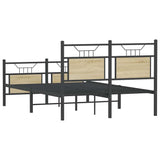 Bed frame without mattress sonoma oak 120x190 cm