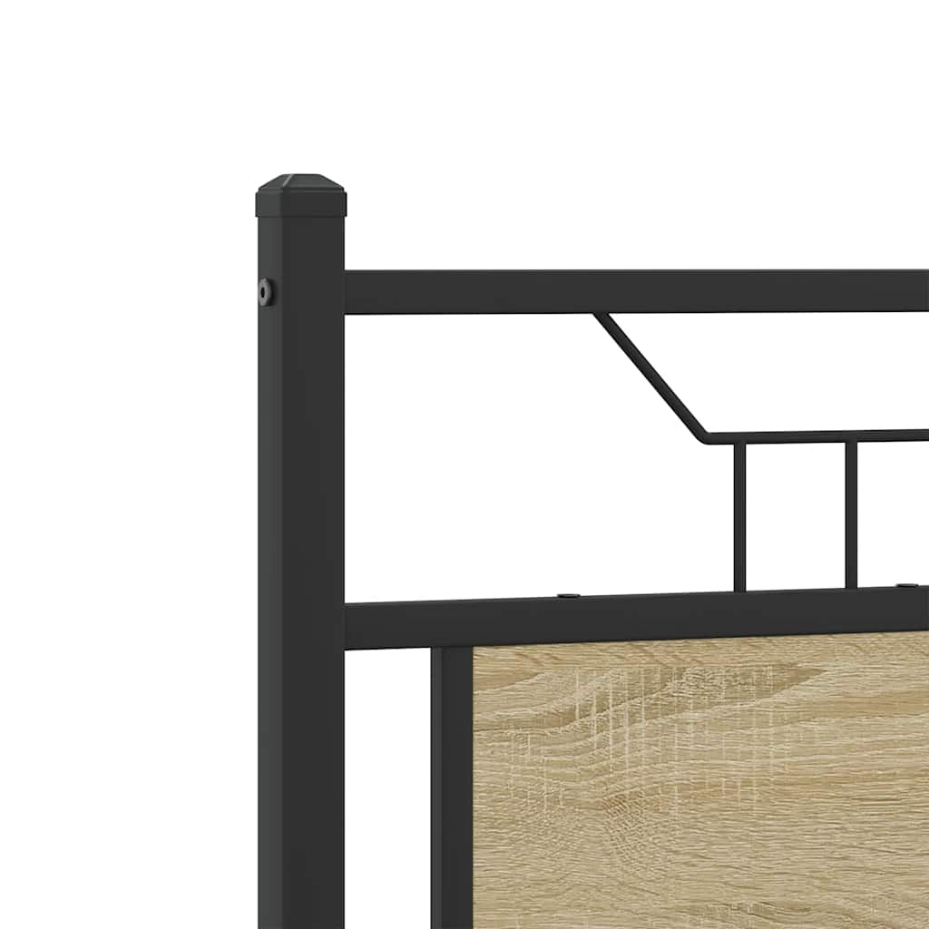 Bed frame without mattress sonoma oak 120x190 cm