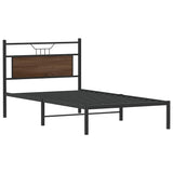 Cadre de lit sans matelas chêne marron 100x190 cm