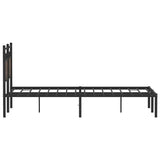 Cadre de lit sans matelas chêne marron 120x190 cm