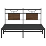 Cadre de lit sans matelas chêne marron 140x190 cm