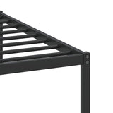 Bed frame without mattress brown oak 193x203 cm