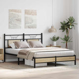 Cadre de lit sans matelas chêne sonoma 140x190 cm