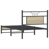 Cadre de lit sans matelas chêne sonoma 80x200 cm