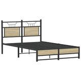 Bed frame without mattress sonoma oak 120x200 cm