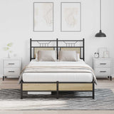 Bed frame without mattress sonoma oak 120x200 cm