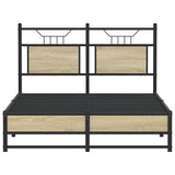 Bed frame without mattress sonoma oak 120x200 cm