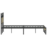 Bed frame without mattress sonoma oak 120x200 cm