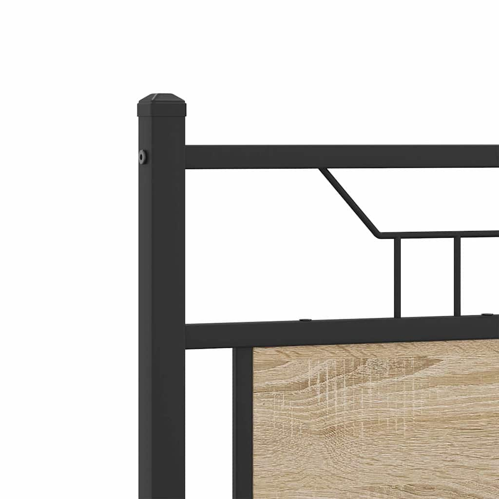 Bed frame without mattress sonoma oak 120x200 cm