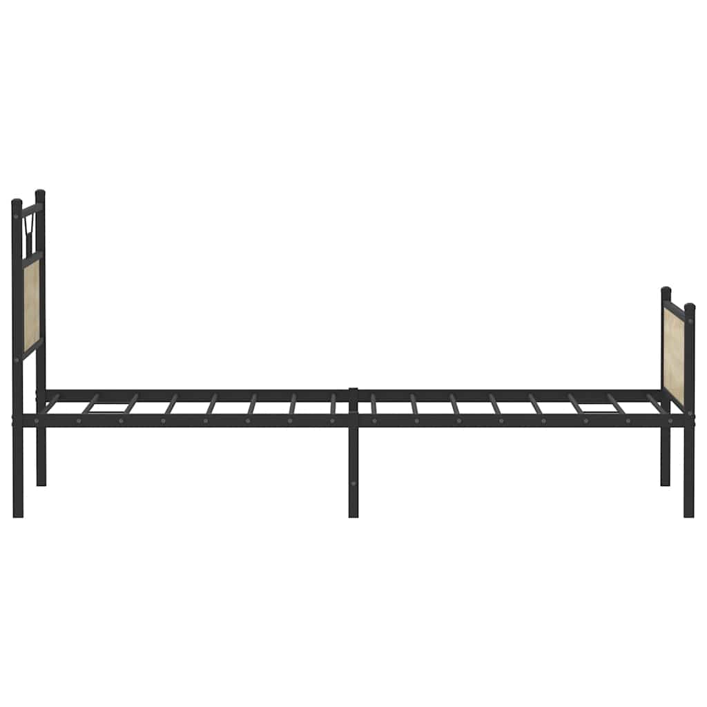 Bed frame without mattress sonoma oak 75x190 cm