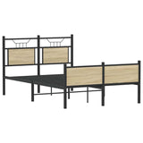 Bed frame without mattress sonoma oak 120x190 cm