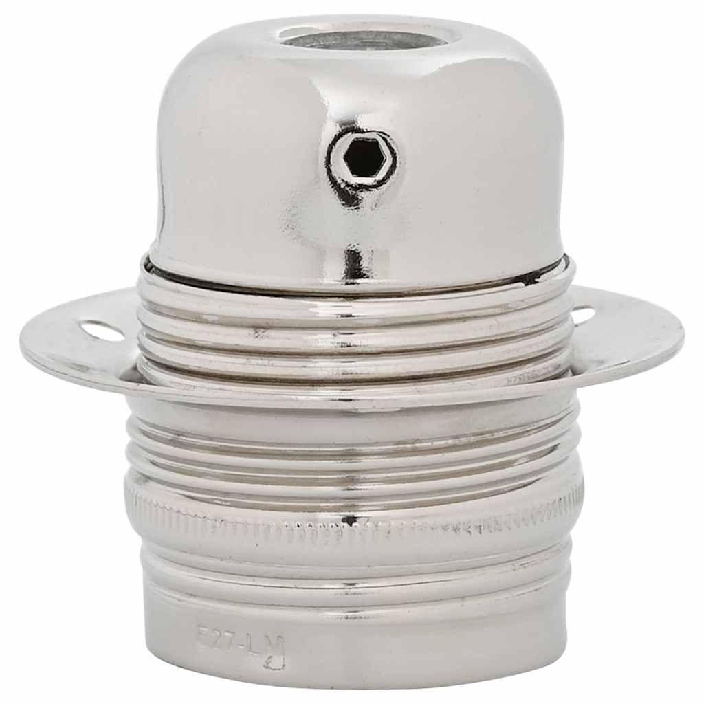 Douilles de lampe 2 pcs nickel satiné E27