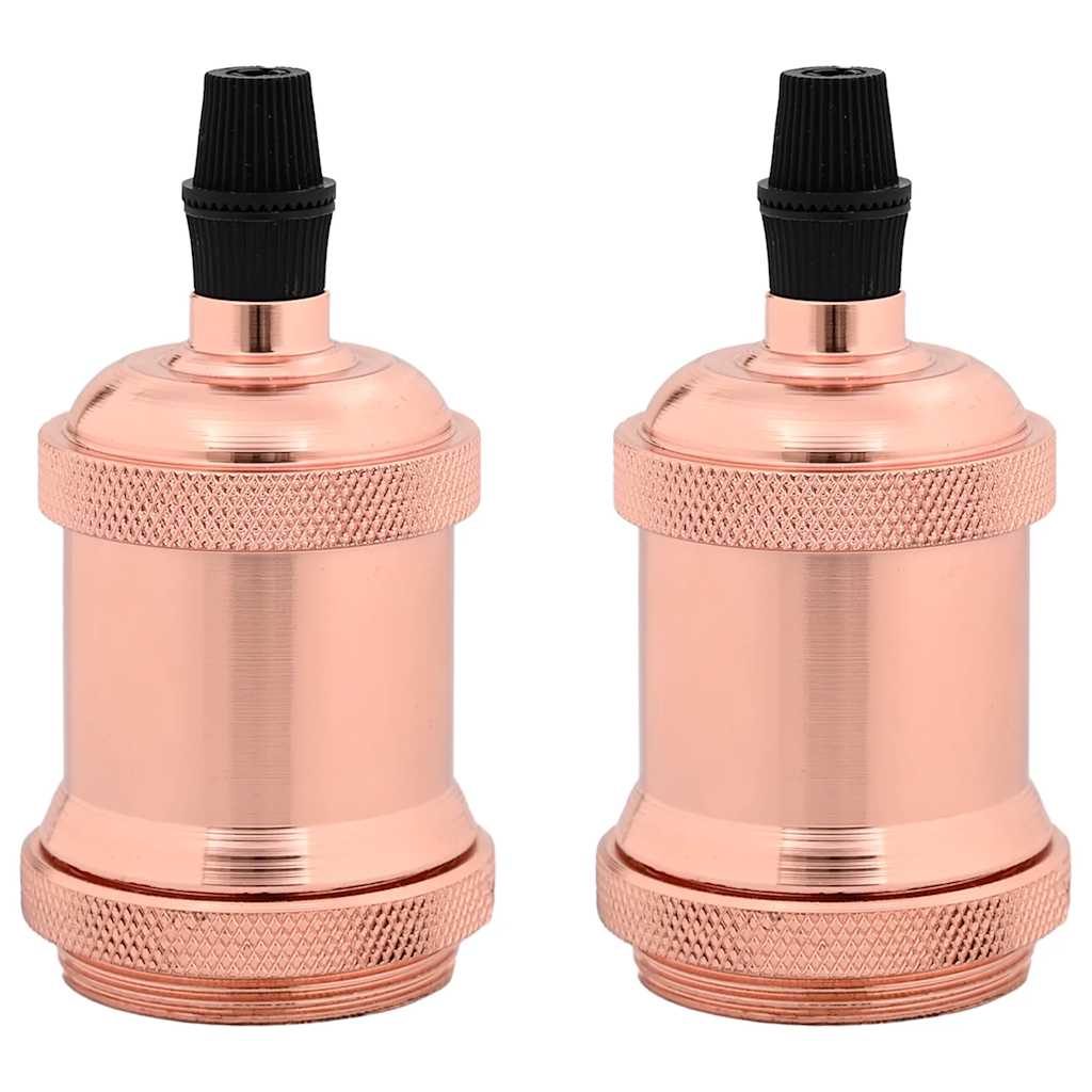 Douilles de lampe 2 pcs bronze or rose E27