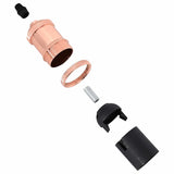 Douilles de lampe 2 pcs bronze or rose E27