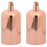 Douilles de lampe 2 pcs bronze or rose E27