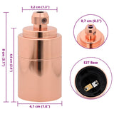 Douilles de lampe 2 pcs bronze or rose E27