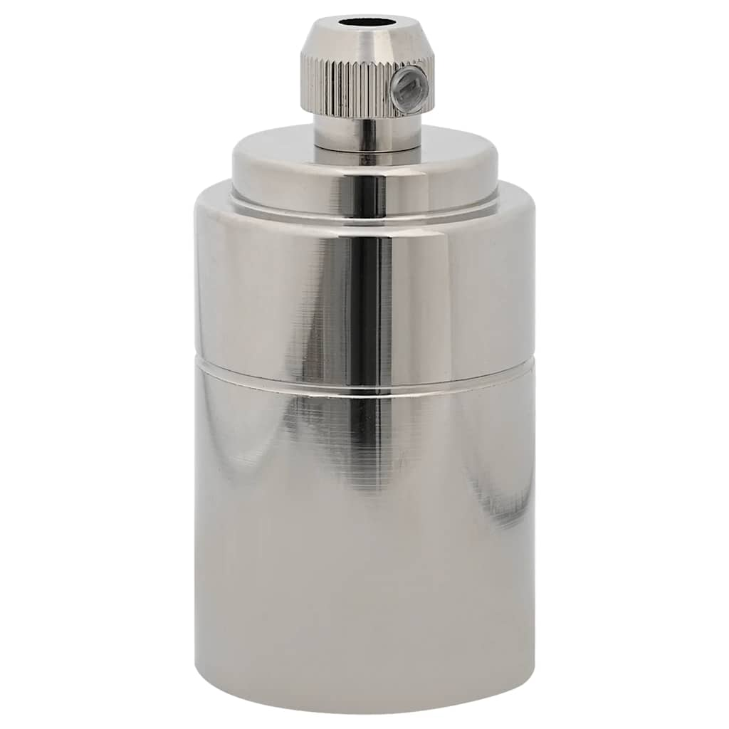 Douilles de lampe 2 pcs nickel satiné E27