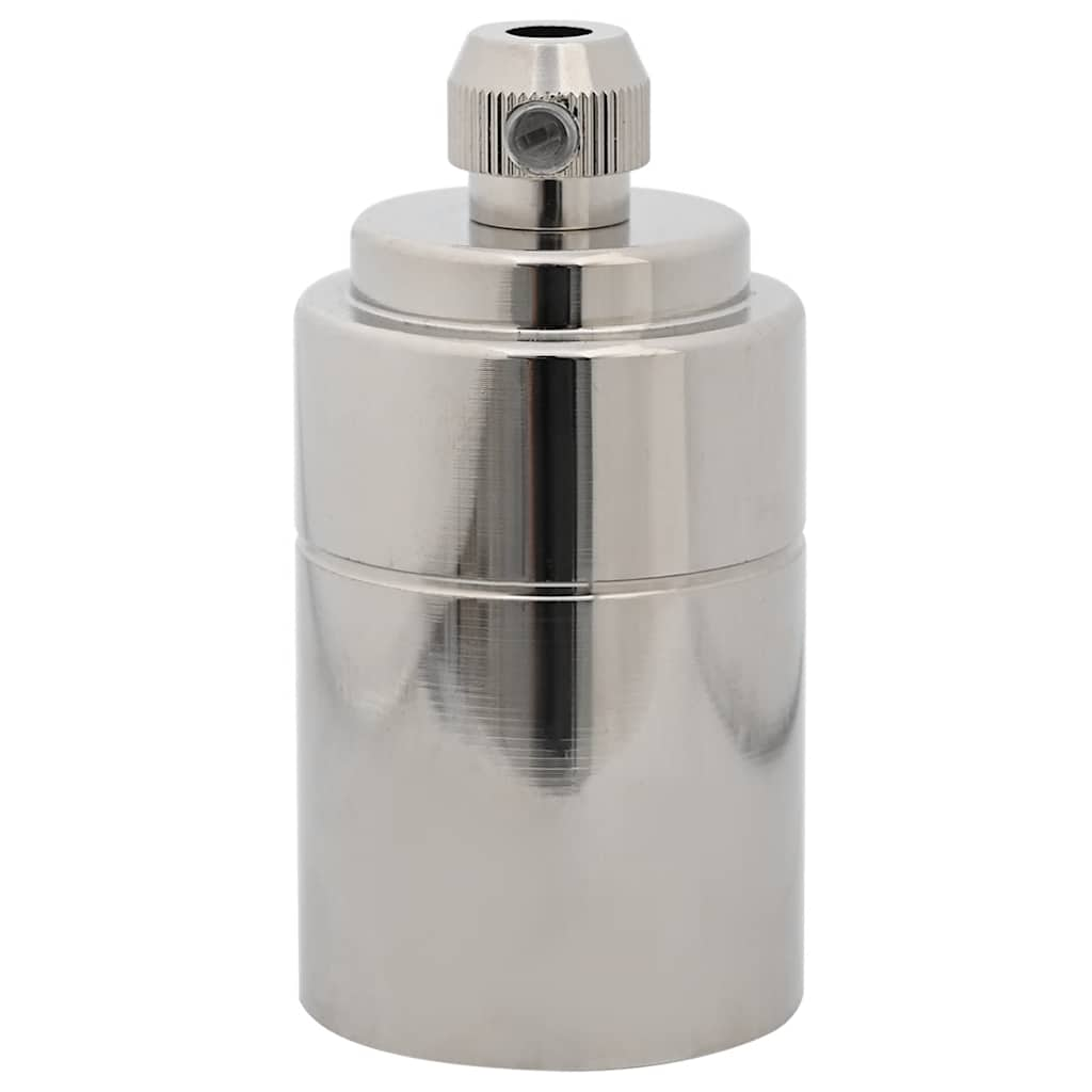 Douilles de lampe 2 pcs nickel satiné E27