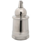 Douilles de lampe 2 pcs nickel satiné E27