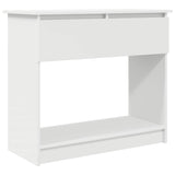 Table console avec tiroirs blanc 85,5x38,5x74,5 cm