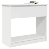 Table console avec tiroirs blanc 85,5x38,5x74,5 cm