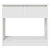 Table console avec tiroirs blanc 85,5x38,5x74,5 cm