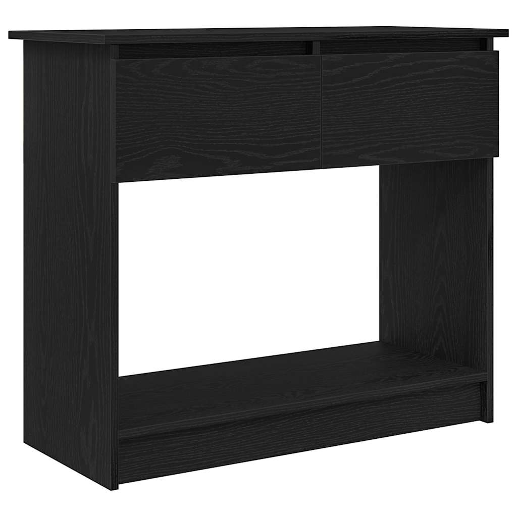 Table console avec tiroirs noir 85,5x38,5x74,5 cm