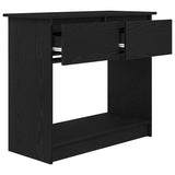 Table console avec tiroirs noir 85,5x38,5x74,5 cm