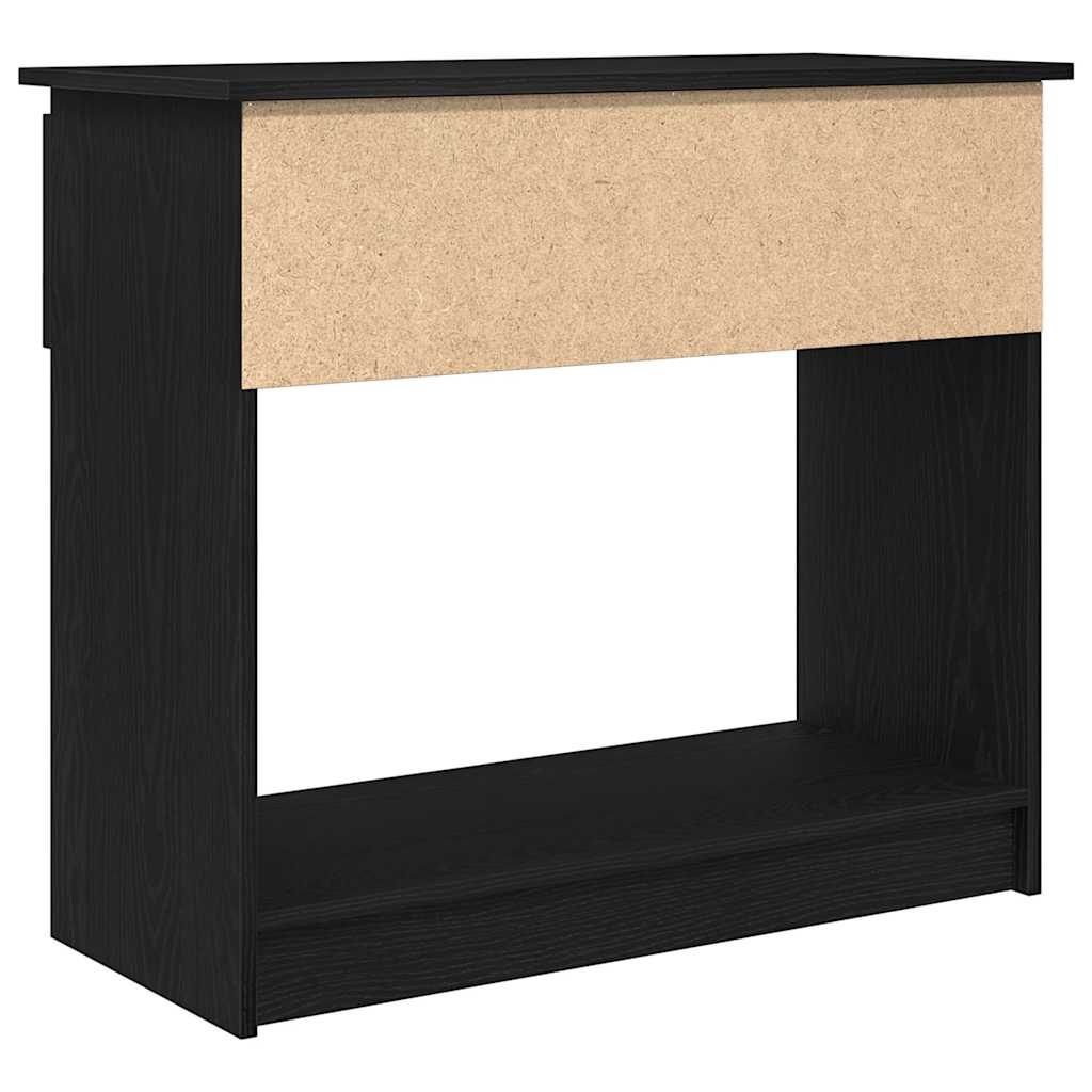 Table console avec tiroirs noir 85,5x38,5x74,5 cm