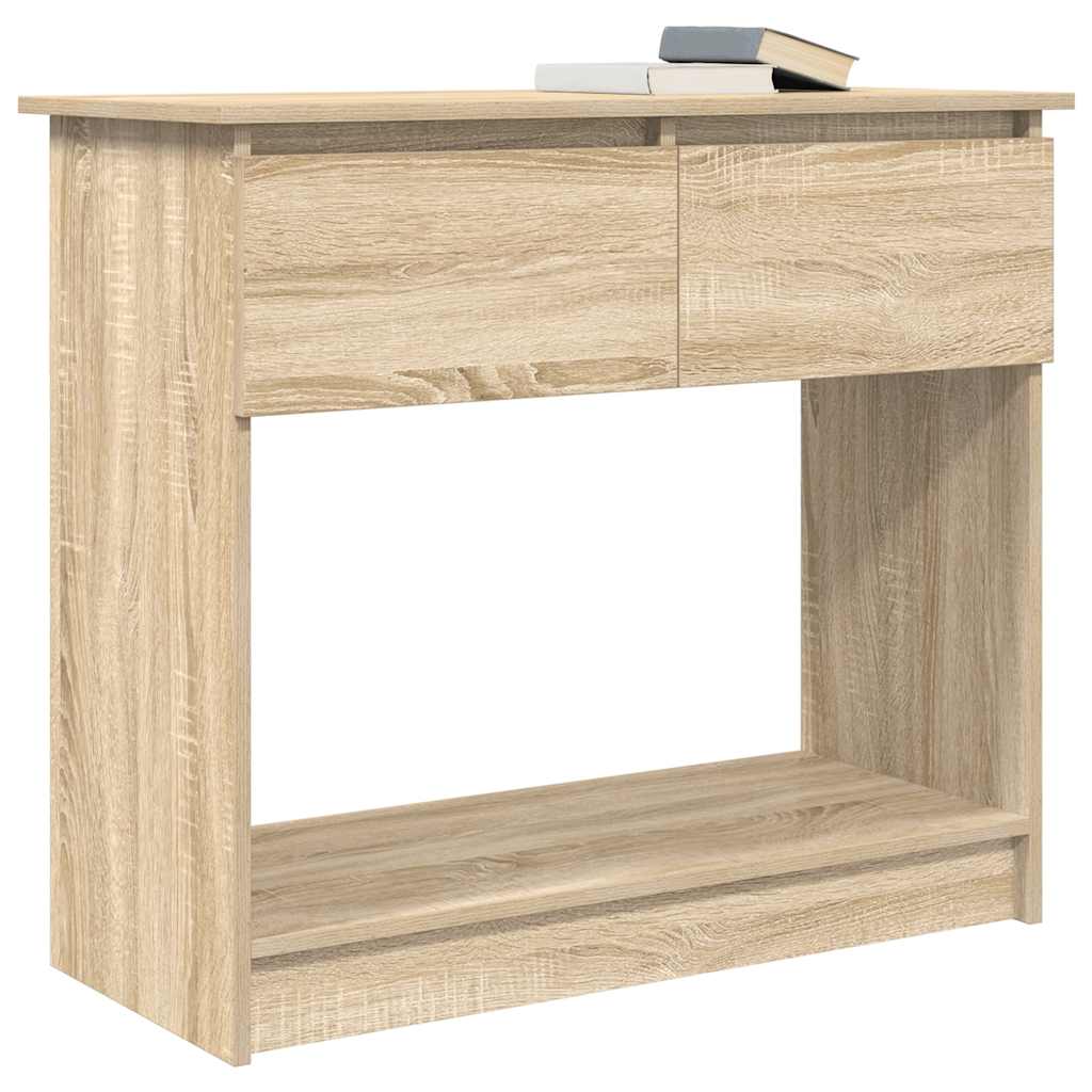 Table console avec tiroirs chêne sonoma 85,5x38,5x74,5 cm