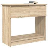 Console table with drawers sonoma oak 85.5x38.5x74.5 cm