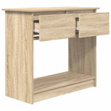 Table console avec tiroirs chêne sonoma 85,5x38,5x74,5 cm