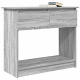 Table console avec tiroirs sonoma gris 85,5x38,5x74,5 cm