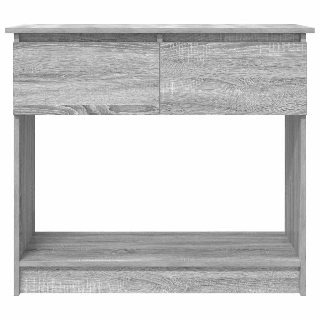 Table console avec tiroirs sonoma gris 85,5x38,5x74,5 cm