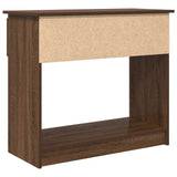 Table console avec tiroirs chêne marron 85,5x38,5x74,5 cm