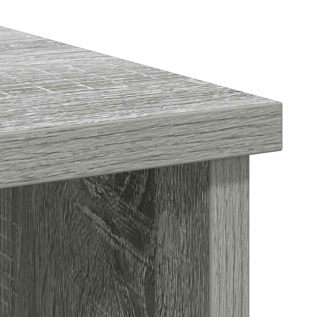 Buffet avec tiroir sonoma gris 101x35x76 cm bois d'ingénierie