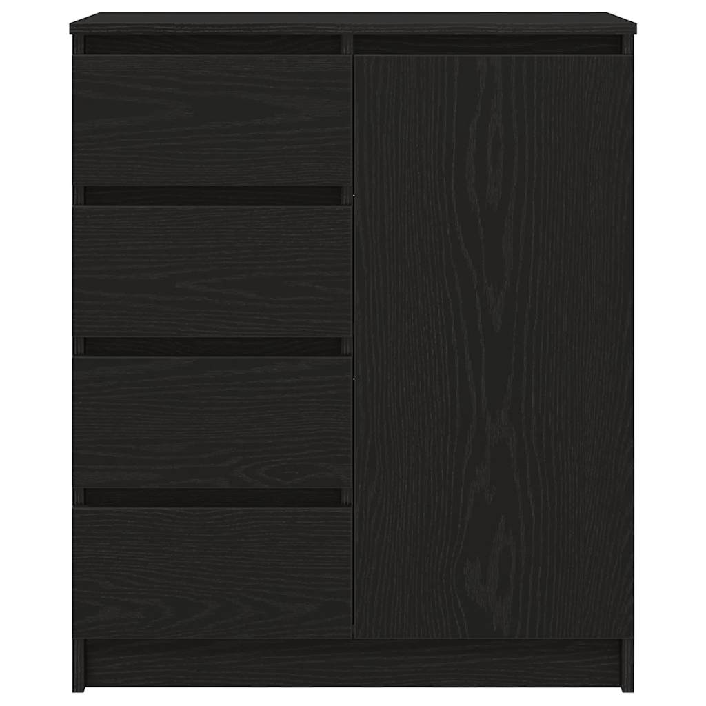 Buffet avec tiroirs chêne noir 71x35x84 cm bois d'ingénierie