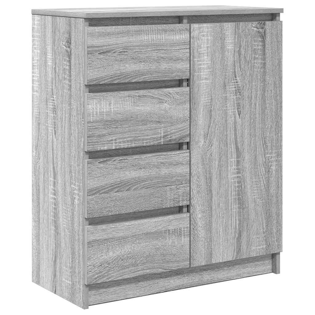 Buffet avec tiroirs sonoma gris 71x35x84 cm bois d'ingénierie