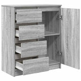 Buffet avec tiroirs sonoma gris 71x35x84 cm bois d'ingénierie