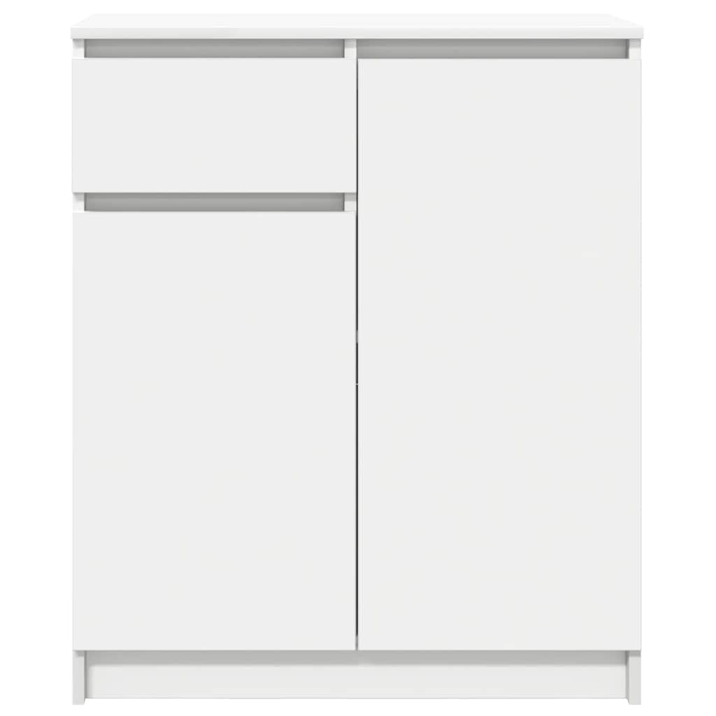 Sideboard with drawer white 71x35x84 cm engineered wood