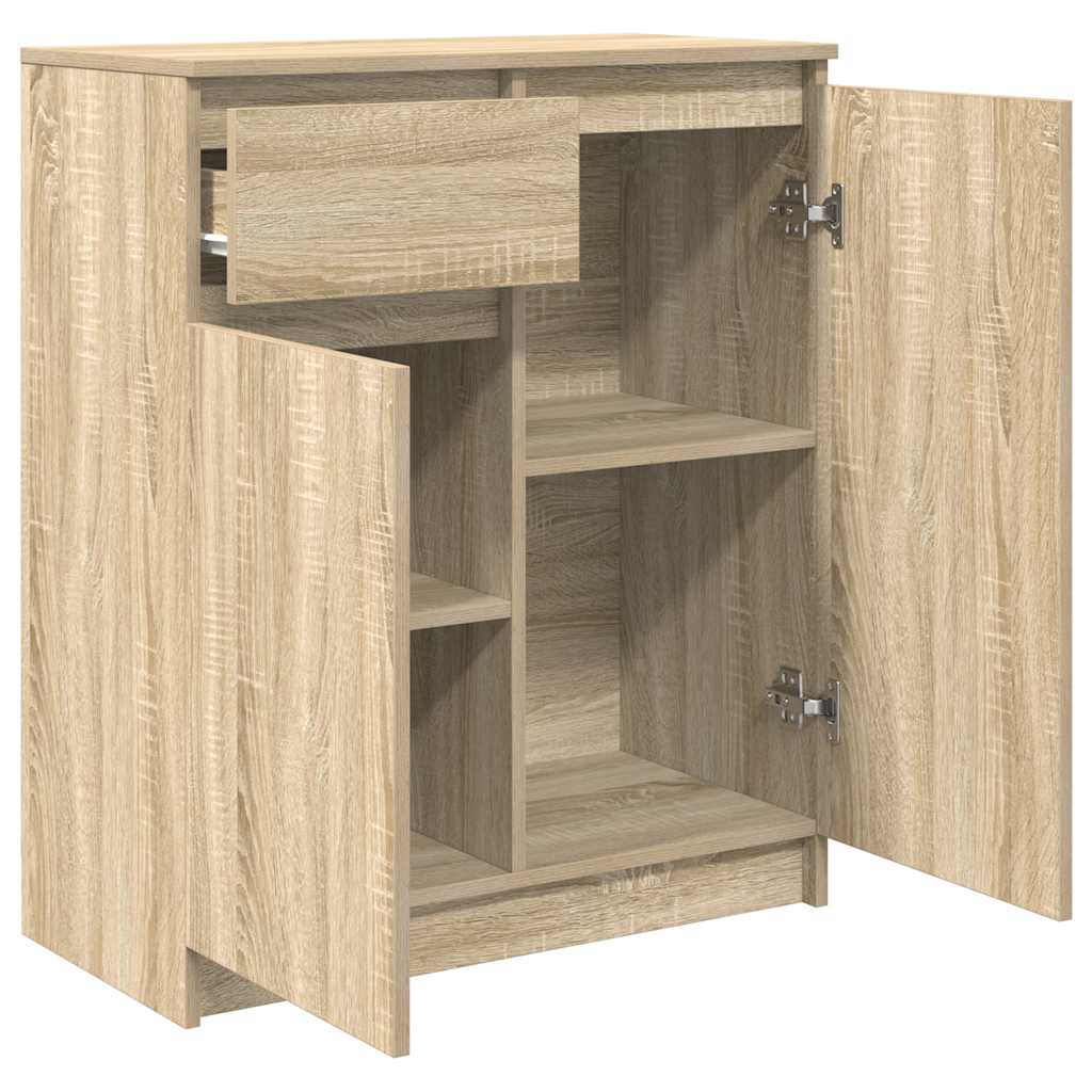 Buffet avec tiroir chêne sonoma 71x35x84 cm bois d'ingénierie