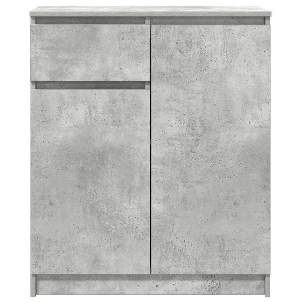 Sideboard with drawer concrete gray 71x35x84 cm engineered wood