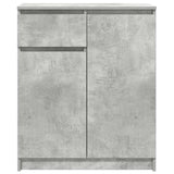 Sideboard with drawer concrete gray 71x35x84 cm engineered wood