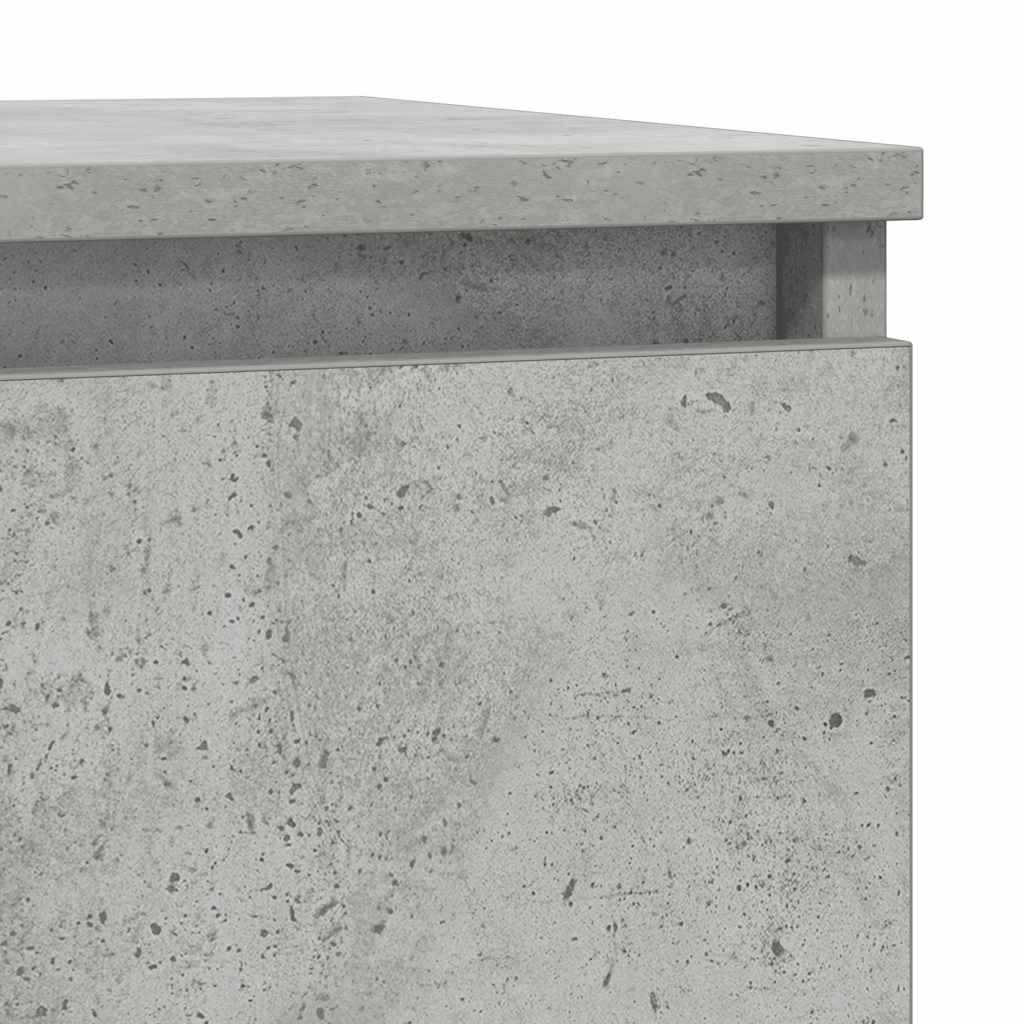 Sideboard with drawer concrete gray 71x35x84 cm engineered wood