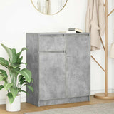 Sideboard with drawer concrete gray 71x35x84 cm engineered wood