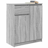 Buffet avec tiroir sonoma gris 71x35x84 cm bois d'ingénierie