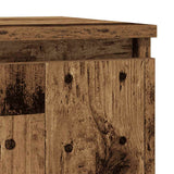 Buffet avec tiroir vieux bois 71x35x84 cm bois d'ingénierie